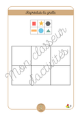 PDF - Les formes - Fiche 8 "Reproduis la grille"