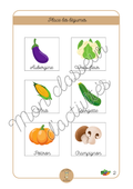 Les fruits et légumes - Fiche 2 "Place les légumes (Partie2)"