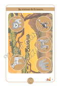 Les animaux - Fiche 3 "La savane"