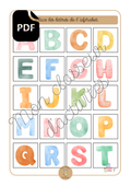 PDF- L'alphabet - Fiche 1 et Fiche 2"Place les lettres de l'alphabe"